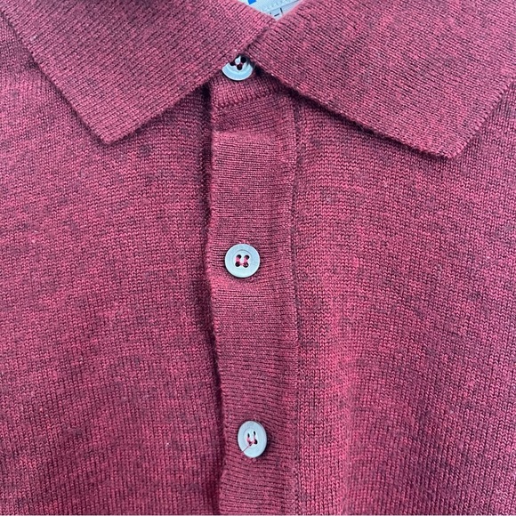 Covington Men's Long Sleeve Merino Wool Blend Sweater Red Size XL - Picture 3 of 9